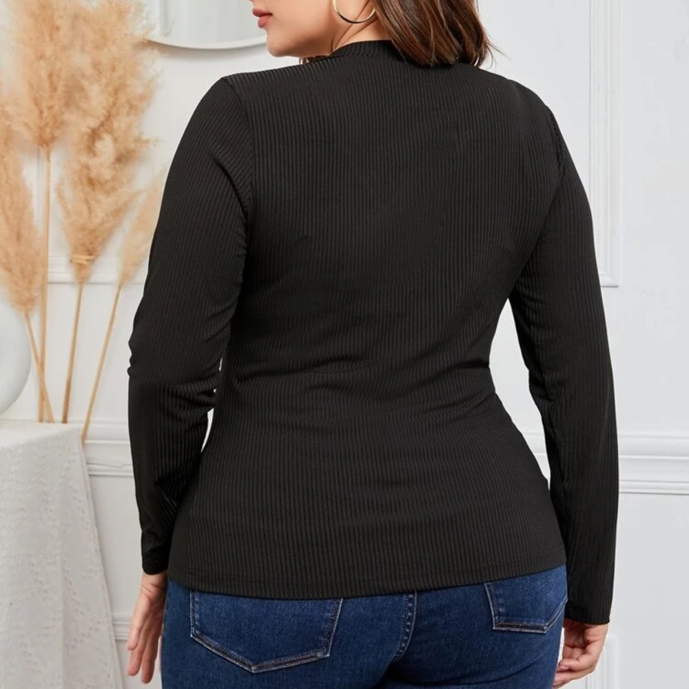 Beautiful black top with buttons